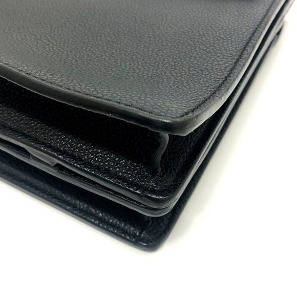 BURBERRY Square type small title bag Hand Bag Leather Black/GoldHardware - Picture 3 of 11